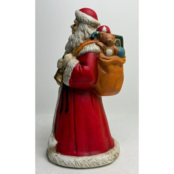 Vintage 1993 Porcelain Santa Musical Figurine Santa Claus is Coming to Town 8" - Picture 8 of 17